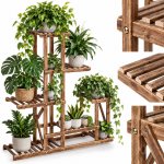 SPRINGOS Kaskádový stojan na květiny 95 cm SPRINGOS PLANT 11 GA0176-XG hnědý – Hledejceny.cz