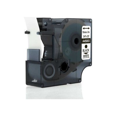 Kompatibilní páska s Dymo 45803, S0720830, 19mm x 7m, černý tisk / bílý podklad – Zbozi.Blesk.cz