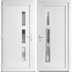OknaDvereNaMiru.cz Vchodové dveře INOX Venus Bílá / Bílá 100 x 210 cm – Hledejceny.cz