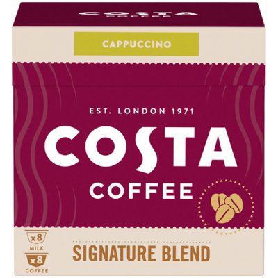 Costa Coffee Signature Blend Cappuccino pražená mletá káva 8 x 7,6 g a 8 x 10,7 g – Zboží Mobilmania