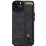 Pouzdro Appleking kožené s poutkem na ruku iPhone 13 Pro Max - černé – Zboží Mobilmania