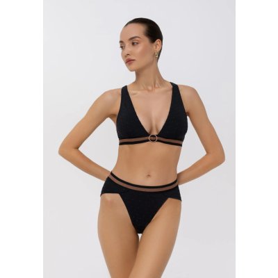 Marc & André Macr André Paris plavky Gilded Star L2514 bikiny bez kostic trojúhleník černo měděná – Zboží Mobilmania