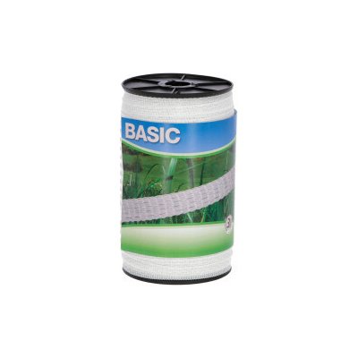 Ohradníková páska BASIC 20 mm 200 m 4 x 0,16 Niro bílá – Hledejceny.cz