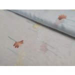 Voálová luxusní záclona 966/290 květy 290 cm – Zboží Mobilmania