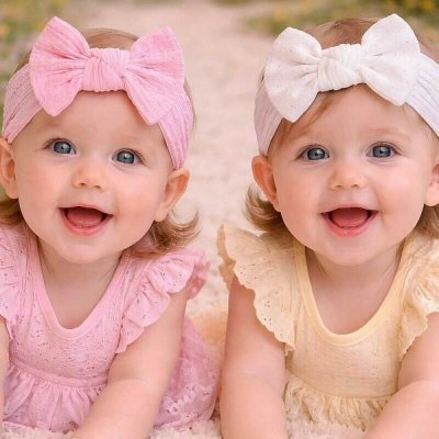 Sada čelenek s mašlí Nursery Time copánkový vzor – Hledejceny.cz