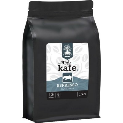 Naše kafe. Hroch Espresso 100% Arabica zrnková 1 kg – Hledejceny.cz
