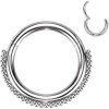 Piercing Šperky4U piercing segment kruh ozdobný K1043-1208