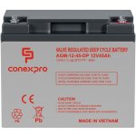 Conexpro AGM-12-45 12V 45Ah – Zboží Mobilmania