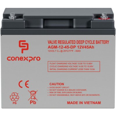 Conexpro AGM-12-45 12V 45Ah – Zboží Mobilmania