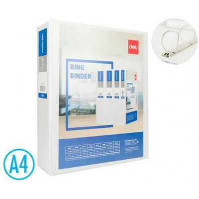 Deli Pořadač A4 70 mm 4 kroužkový D 50 mm 97714 – Zboží Živě