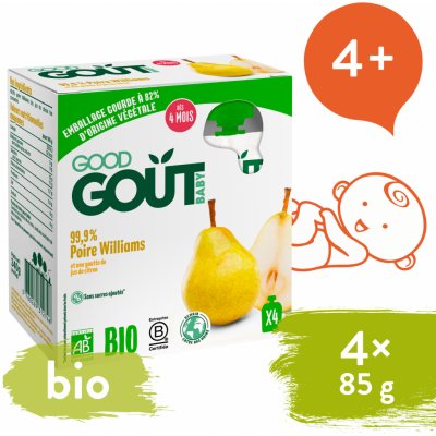 Good Gout Bio Hruška 4 x 85 g – Zboží Mobilmania