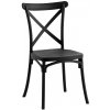 Jídelní židle Kondela Savita Stohovatelná černá