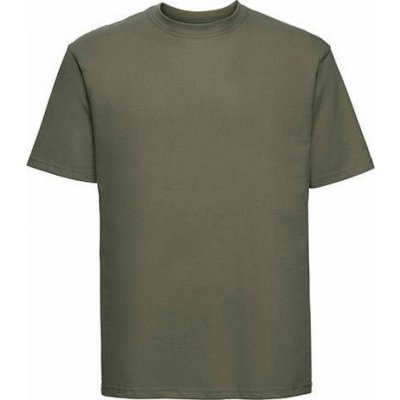 Russell Měkčené 100% bavlněné tričko 180 gm olivová Z180 zelená
