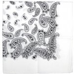 Šátek bandana Fosco Pattern bílý – Zboží Mobilmania