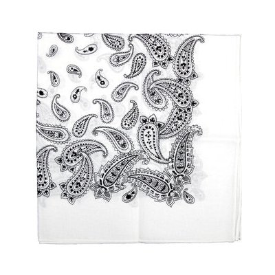 Šátek bandana Fosco Pattern bílý – Zboží Mobilmania