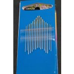 Sada jehel na ruční šití s ostrou špičkou - 16 ks - délka 3,2 cm - 4,2 cm – Zbozi.Blesk.cz