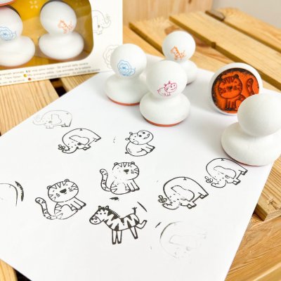 Créa Lign Moje první razítká Zvířátka ze savany – Zboží Dáma