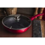 BerlingerHaus Burgundy Metallic Line Wok s mramorovým povrchem 28 cm – Zbozi.Blesk.cz