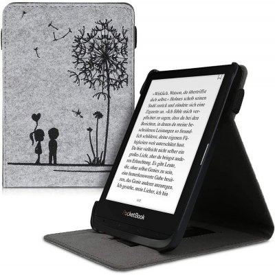 KW Mobile Dandelion Love KW4760310 pro Pocketbook 616/617/627/628/632/633 černá šedá – Zboží Živě