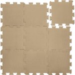 Zopa Pěnová podložka Puzzle 30x30 cm 9ks Hazel Brown – Hledejceny.cz