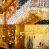 Vánoční osvětlení Yakimz LED řetěz s ledovým deštěm venkovní a vnitřní 400 LED 15m Deco LED Rain Chain IP44 ochrana 8 režimů se zástrčkou