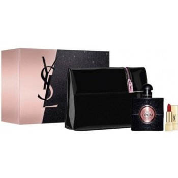 Yves Saint Laurent Black Opium EDP 50 ml + rtěnka Rouge Pur Couture 1 1,3 ml + etue dárková sada