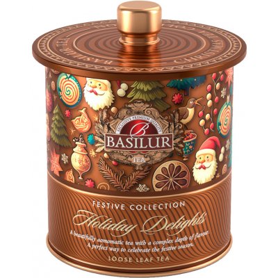 Basilur Festive tea holiday delights černý čaj 75 g – Sleviste.cz
