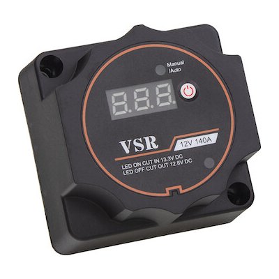 Automatické relé pro dobíjení druhé baterie 12V/140A s voltmetrem , PC4-36 | Zboží Auto