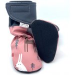 Vyrobeniny BF zateplené softshellové capáčky růžové se zvířátky – Zboží Dáma