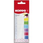 Samolepící záložky Kores Index Strips 12x45mm, na pravítku – Hledejceny.cz