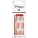 Kiss ImPRESS samolepící nehty Wider Fit IMW01C 30 ks – Zboží Dáma