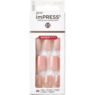 Kiss ImPRESS samolepící nehty Wider Fit IMW01C 30 ks – Zbozi.Blesk.cz