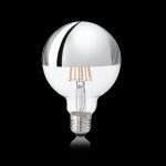 Ideal Lux 135526 LED žárovka Filament G95 1x9W 930lm 3000K chrom – Hledejceny.cz