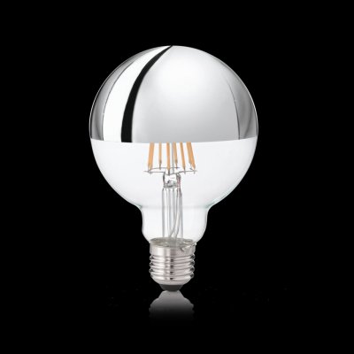 Ideal Lux 135526 LED žárovka Filament G95 1x9W 930lm 3000K chrom – Hledejceny.cz