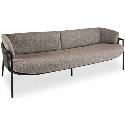 Stern Zoe Stern 215x77x65 cm rám lakovaný hliník černý lankový výplet basalt Mélange grey rychleschnoucí výplň včetně krycí plachty – Hledejceny.cz