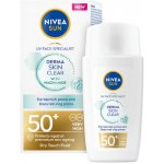 Nivea Sun Derma Skin Clear OF 50+ lehký pleťový krém na opalování 40 ml – Sleviste.cz