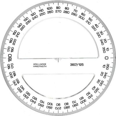 Koh-i-noor Úhloměr 360/120 746328 čirá – HobbyKompas.cz