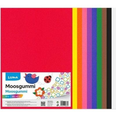 Pěnovka moosgummi 20x29cm 2mm MIX – Zboží Dáma