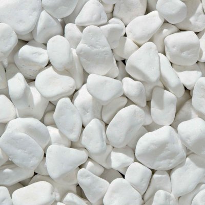 Zafido (distributor) Okrasné valounky Thassos White 30 - 60 mm 20 kg – Zbozi.Blesk.cz