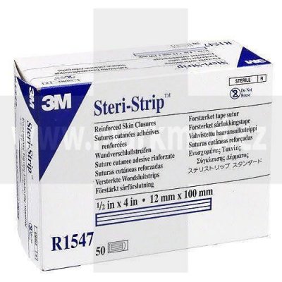 3M Náplasťové stehy Steri-Strip zpevněné 12 x 100 mm 6 stehů od 29