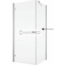 Smart30 Forum Stěna boční v 90° MAT 80 x 200 cm, profil: aluchrom, výplň: čiré sklo MAT0805007