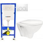 Geberit Duofix tlačítko DELTA21 bílé WC ARES + SEDÁTKO 458.103.00.1 21BI AR1 – Zbozi.Blesk.cz