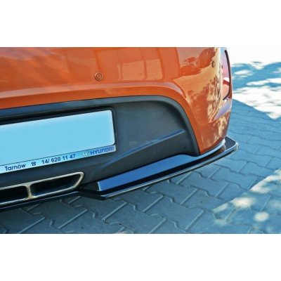 Maxton Design spoiler pod zadní nárazník pro Hyundai Veloster, černý lesklý plast ABS