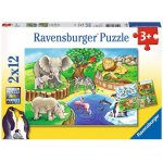 Ravensburger Zvířata v zoo 2 x 12 dílků – Hledejceny.cz