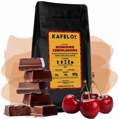 Kafelov Káva TŘEŠŇOVĚ ČOKOLÁDOVÁ 1 kg – Zboží Dáma