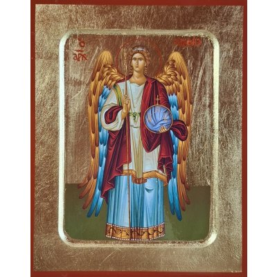 Svatý Archanděl Michael – Řecká ikona s vyřezávaným rámem – Hledejceny.cz