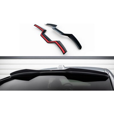 Maxton Design prodloužení spoileru pro BMW X6 G06 /M-Pack, černý lesklý plast ABS
