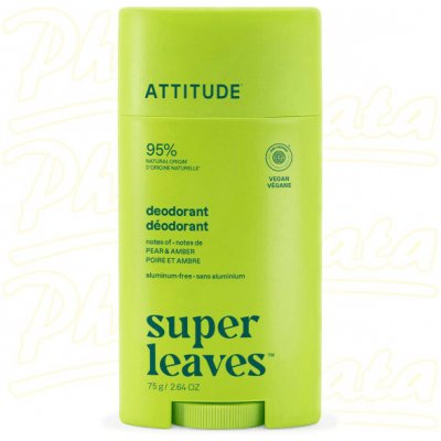 Attitude Přírodní pánský deodorant Super Leaves Amber & Citrus 75 g – Zboží Mobilmania