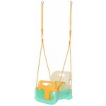 Kruzzel 27359 Dětská houpačka 3 v 1 zeleno-béžová – Zboží Mobilmania