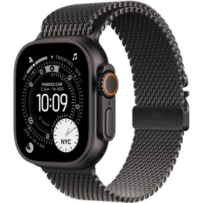 Apple Watch Ultra 3 (2025) 49mm Černý titan s černým titanovým milánským tahem S MF1N4QC/A – Hledejceny.cz